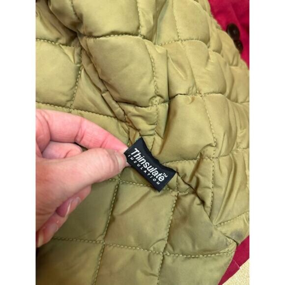 Vintage LL Bean Barn Jacket RED Medium - Picture 6 of 11